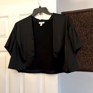 Black short sleeve bolero jacket